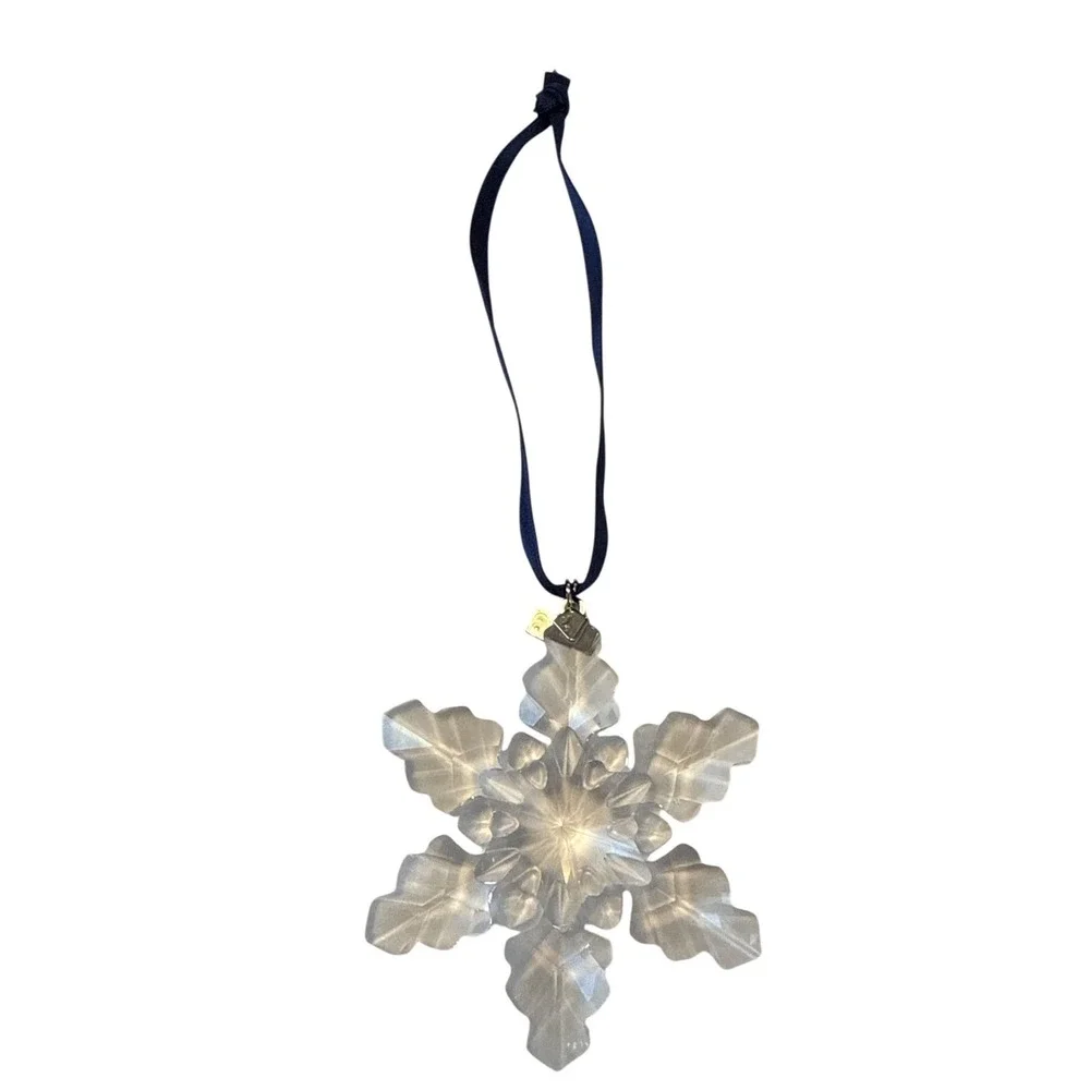 Swarovski Ornament Unisex OS Clear Good 2008 Annual Edition Crystal Snowflake